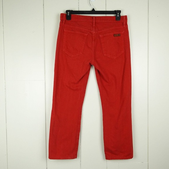 Joe's Jeans Mens Rouge Red Mid Rise Slim Fit Straight Leg Denim Jeans Size 32 - Picture 4 of 12